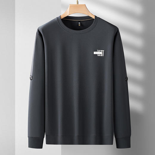 【新款DDS】大依优型大码卫衣长袖休闲加肥加大男士胖子大码内搭上衣打底显瘦 商品图3