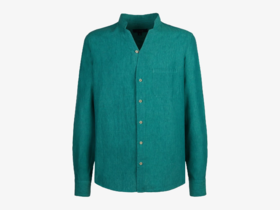 Sease - Fish Tail Shirt - Dark Green - 男装 - 衬衫 - 深绿色