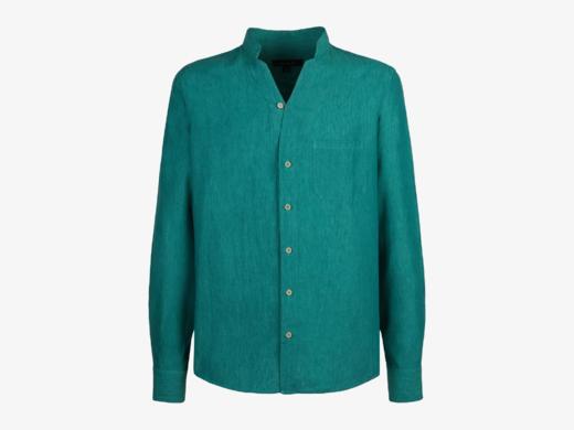 Sease - Fish Tail Shirt - Dark Green - 男装 - 衬衫 - 深绿色 商品图0