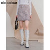 oldcolour欧珂冬季新款休闲时尚格子包臀裙短裙女P460601A1 商品缩略图0