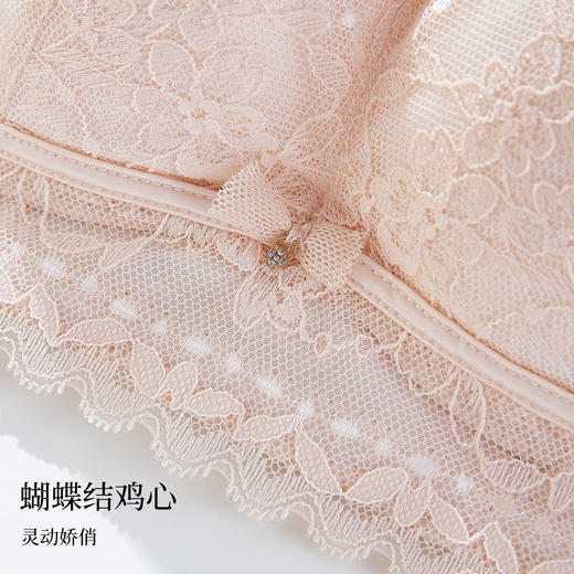 雅黛丽内衣女小胸聚拢显大性感蕾丝文胸收副乳防下垂调整型胸罩女 商品图6