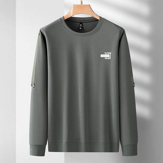 【新款DDS】大依优型大码卫衣长袖休闲加肥加大男士胖子大码内搭上衣打底显瘦 商品图0