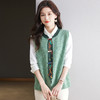 CC-10-5378马甲老钱风2024秋季新款无袖新中式马夹开衫外套针织衫 商品缩略图1