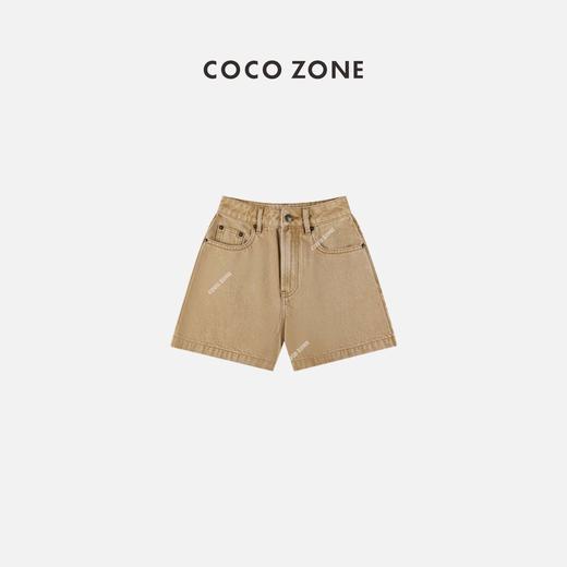 COCO ZONE 复古牛仔短裤通勤风感洗水裤子 23C18950 商品图0