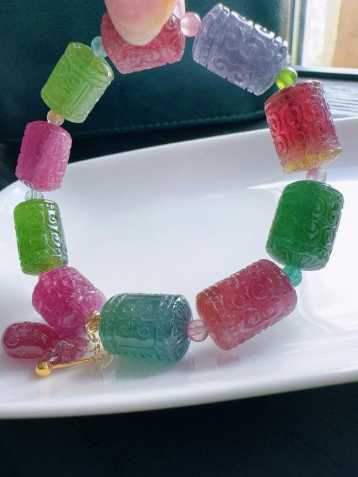 42.4g 雕刻碧玺手链 商品图3