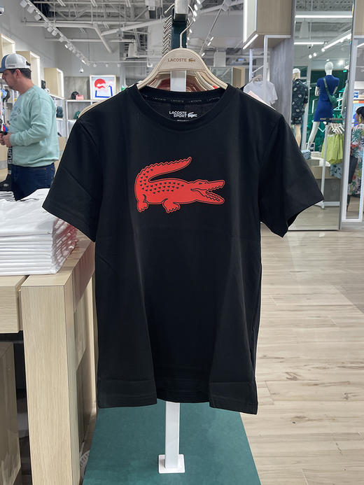 Lacoste/法国鳄鱼 男士夏季大鳄鱼印花运动快干短袖T恤 TH2042 商品图4
