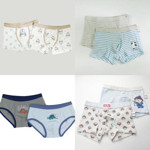 【特价】【3条】男童女童卡通平角三角内裤【TK23360M/W】 商品图6