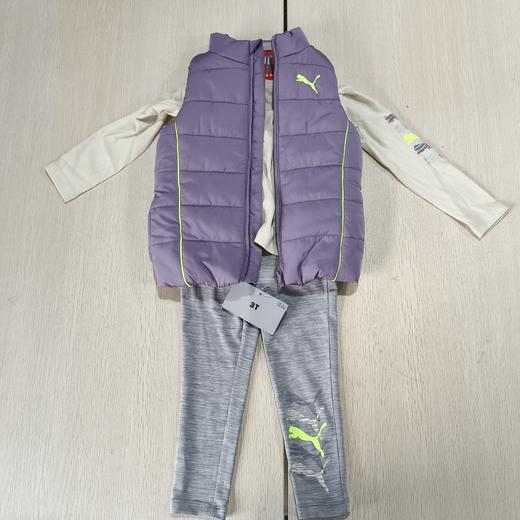 瑕疵Puma/彪马 儿童秋冬新款运动休闲立领保暖马甲三件套 商品图0