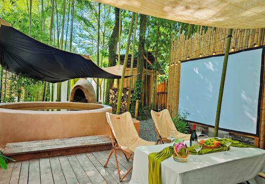 【邛崃#282号院】独栋单房/8房温泉私汤木屋，临溪玩水，避暑泡汤，露营，烧烤BBQ！ald 商品图2