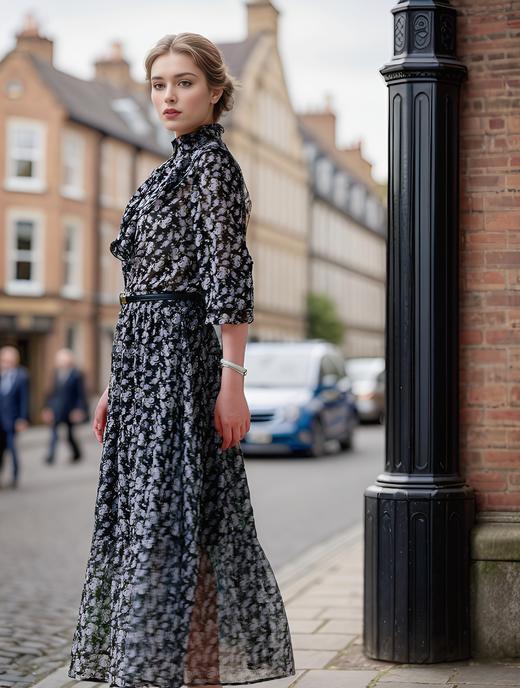 立领大荷叶宫廷衬衣 商品图1