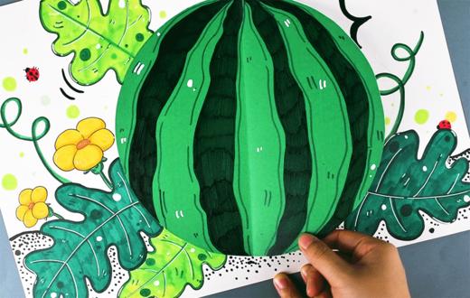 《甜蜜与清凉：绘制两面的西瓜艺术》水果/夏天/自动发货：下单后，点击手机短信中收到的链接，即可获取文件下载的链接；如有任何问题，可添加客服微信hm33268获得帮助。 商品图1