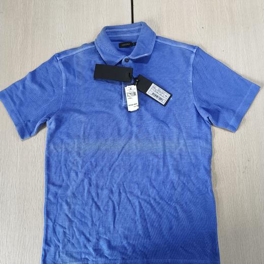 瑕疵Zegna/杰尼亚 男士夏季纯棉纯色休闲舒适短袖POLO衫 商品图0