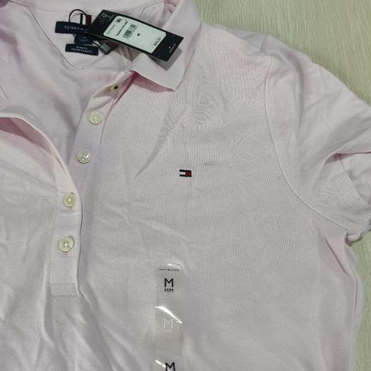 瑕疵Tommy Hilfiger/汤米 女士纯色五粒扣刺绣小标POLO领短袖连衣裙 商品图3