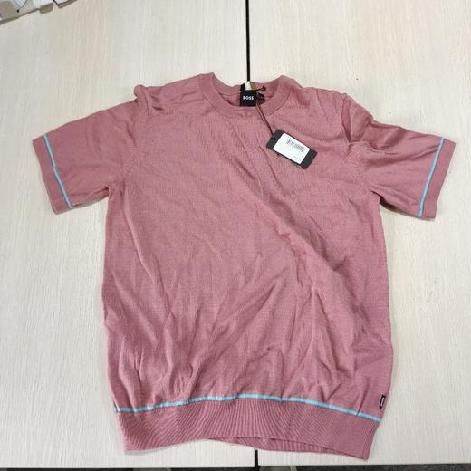 瑕疵HUGO BOSS/胡戈波士 男士黑标罗纹圆领休闲套头短袖针织衫T恤 商品图1