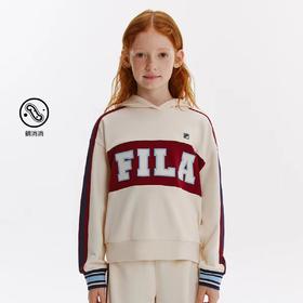 【FILA KIDS】8F  女大童经典生活抗菌连帽卫衣