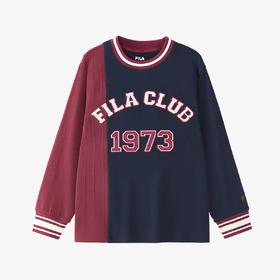 【FILA KIDS】B8F   男大童经典生活圆领宽松长袖