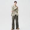 714street重磅格子长袖衬衫男2024秋季新款美式复古宽松情侣外套 商品缩略图4