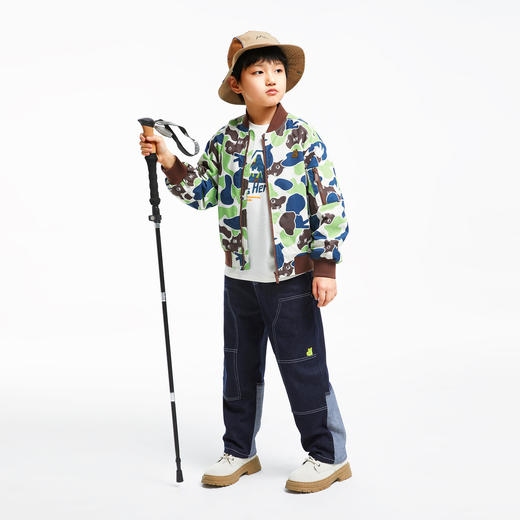 男童运动风迷彩外套安奈儿童装实体店同款AB435526 商品图3