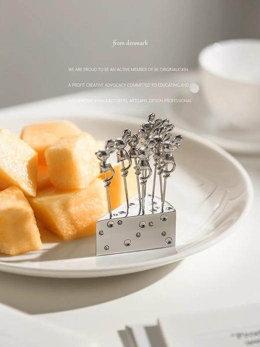 米奇水果签家用金属ins风轻奢可爱 商品图4