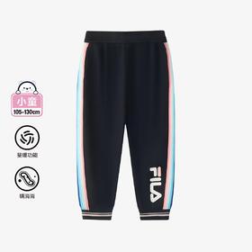 【FILA KIDS】B8F 女小童经典生活抗菌驱螨针织长裤