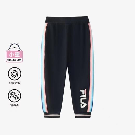【FILA KIDS】B8F 女小童经典生活抗菌驱螨针织长裤 商品图0