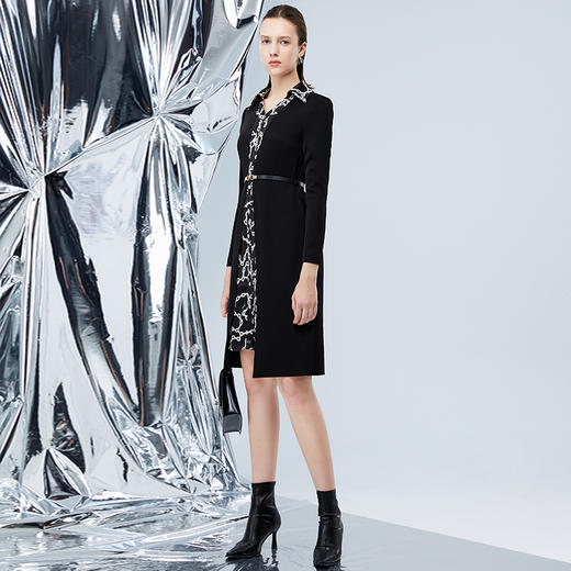 EITIE爱特爱秋季新款通勤气质连衣裙 7507207 商品图1