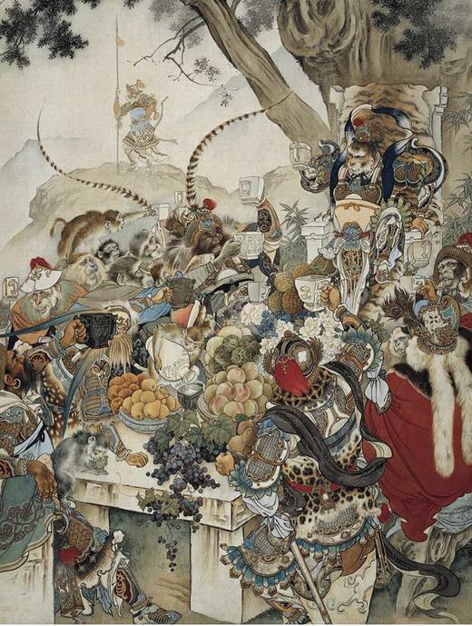 刘继卣绘《大闹天宫》《武松打虎》，4开骑马订，全彩，刘继卣绘，天津杨柳青2003年一版，印次不详，单册定价56，两册112元，售价69.8元 商品图8