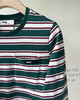 现货 THS8.24-限时 缪家 女士 贴布logo绿色条纹圆领长袖T恤 BH2546 商品缩略图4
