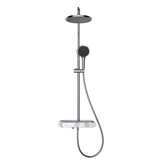 海尔 家用淋浴花洒全套装 卫玺数显调温三功能淋浴器ST-SL5303Q 403mm超大置物平台+10寸圆形顶喷 商品图7