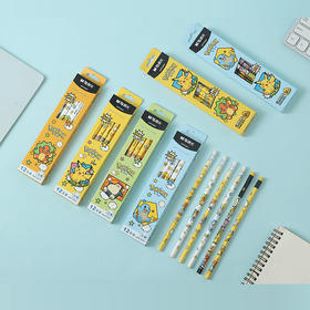 晨光系列12支/盒【晨光QWP30987宝可梦HB三角木杆铅笔带橡皮】铅笔不仅仅是写字，还能赢考试！晨光宝可梦三角笔带橡皮头，舒适握感值得信赖。