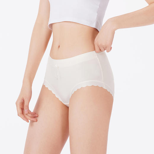 都市丽人内裤舒肤棉平角裤60支超爽棉女士内裤LKT5M7 商品图2
