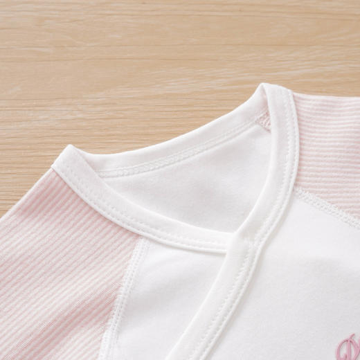 【秋冬保暖舒绒棉包屁衣】婴儿无骨新生儿长袖连体衣简约素色三角哈衣 商品图2