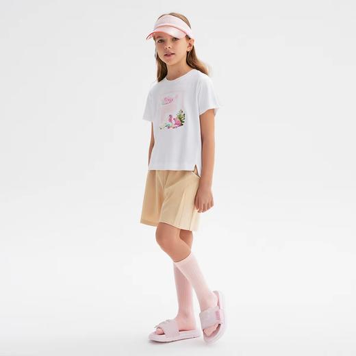 【FILA KIDS】B8F斐乐儿童童装女大童生活舒适宽松短袖 商品图1