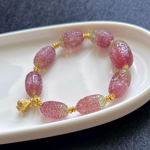 35.12g 雕刻碧玺手链 商品图4