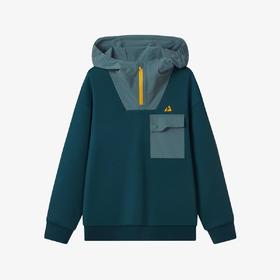 【FILA KIDS】8F 男大童户外系列连帽卫衣