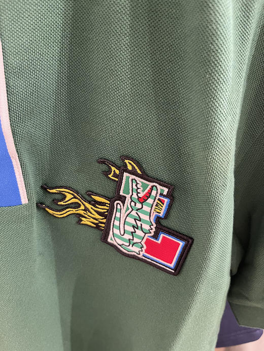 Lacoste/法国鳄鱼 男士夏季纯棉绣标撞色经典版短袖POLO衫PH1465 商品图3