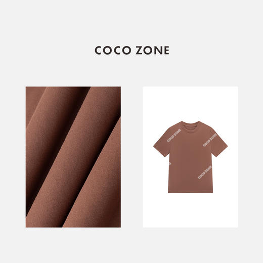 COCO ZONE 夏季纯色短袖T恤百搭圆领休闲上衣CC1B1522 商品图2