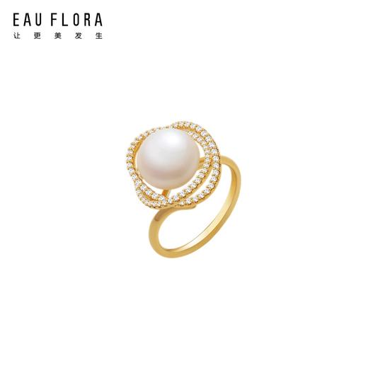 『花团锦簇』玫瑰花造型珍珠戒指 商品图2