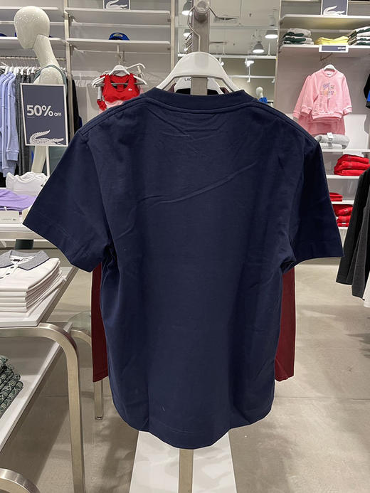 法国产 Lacoste/法国鳄鱼 男士夏季透气宽松版型短袖T恤TH1410 商品图4