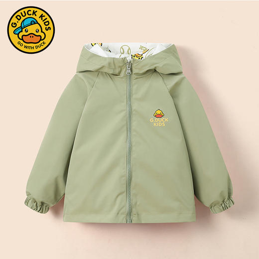 小黄鸭儿童双面穿外套男童女童春秋宝宝洋气休闲新款两面穿上衣潮 商品图2