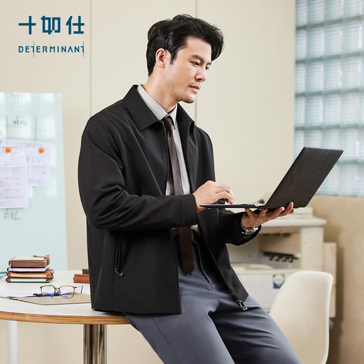 十如仕压胶领防水商务行政夹克外套-OW06 商品图6