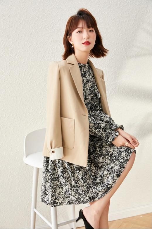 Rosel 轻奢侈复古碎花连衣裙 13895 商品图2