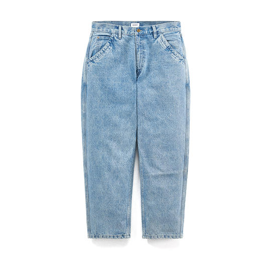 714street复古水洗直筒牛仔裤男秋冬大码休闲长裤高街阔腿裤子 商品图3