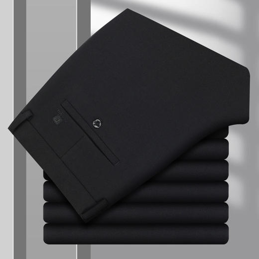 【新款DSZ】大依优型大码商务休闲裤直筒长裤男舒适休闲商务简约百搭加肥加大男装 商品图4