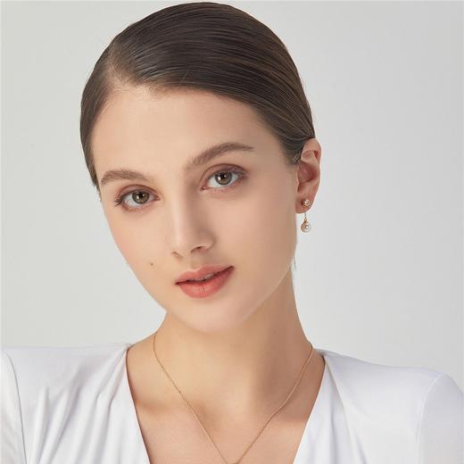 Pearl moments 莫桑石简约珍珠耳线【该商品不支持用券】 商品图5