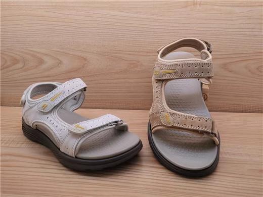 豪行夏款正品纯皮沙滩鞋户外休闲舒低跟漏趾女凉鞋23208302 商品图3