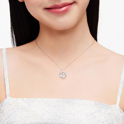 KADER卡蒂罗 小王子与玫瑰项链 女925银小众设计锁骨链生日礼物2023新款 商品图3