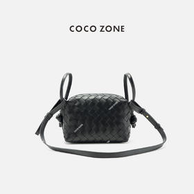 COCO ZONE 高级感菱格设计斜挎包时尚纯色通勤包CC2C1663