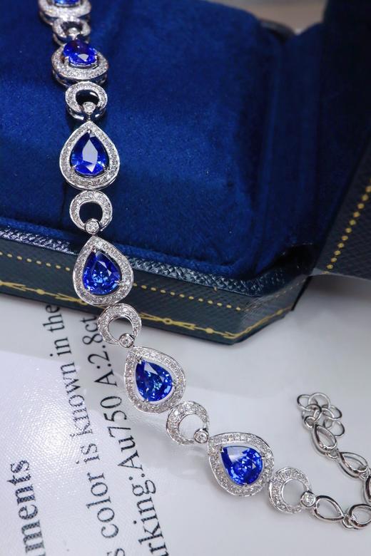 4.6ct 蓝宝石手链 商品图1