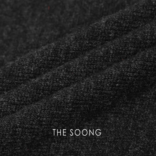 THESOONG/早秋新款48支进口纱线软糯圆领纯色毛针织衫HSMY5009 商品图8
